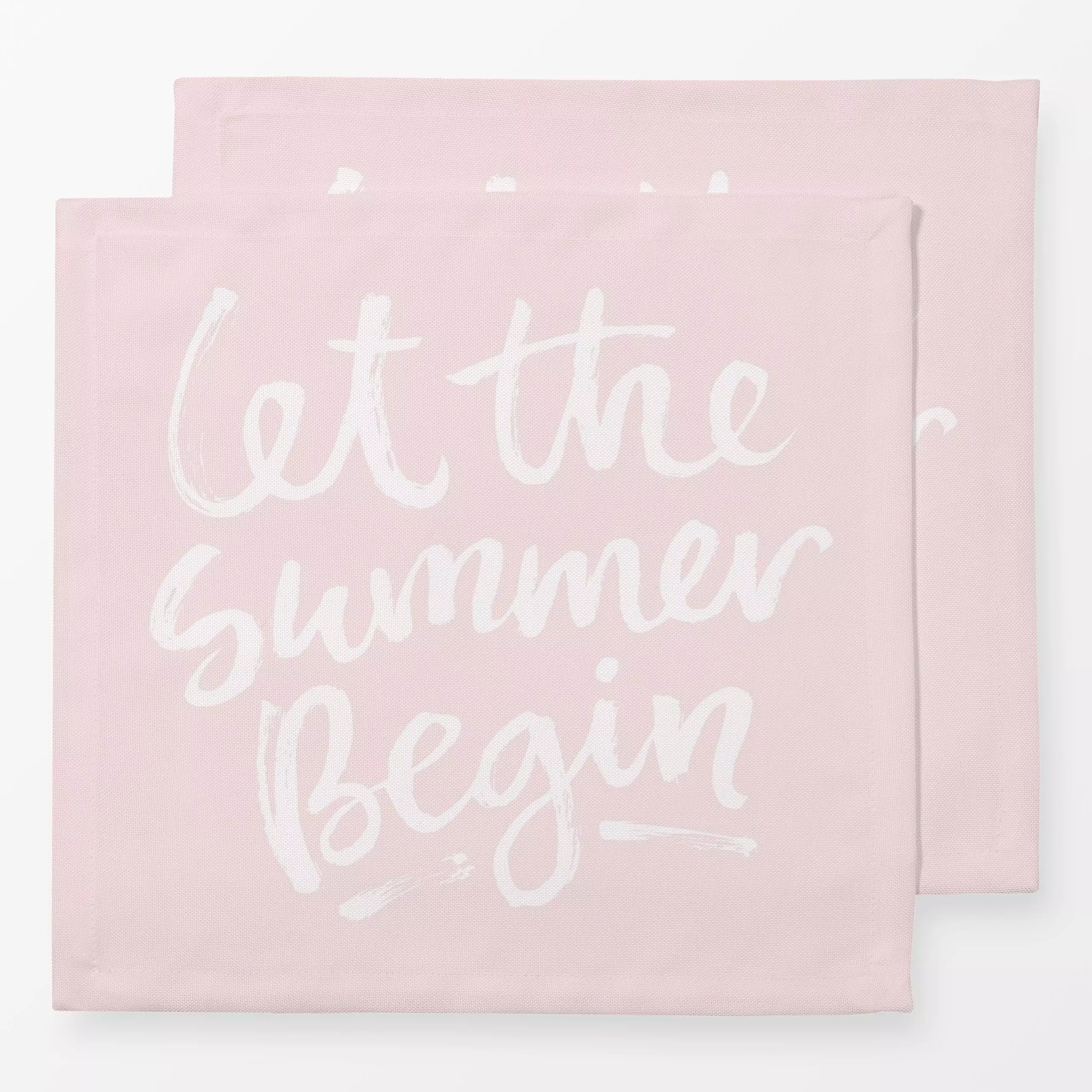 Servietten Let The Summer Begin - Sommer, Sprüche & Schriftzüge, Retro & Vintage - von „Uta Naumann“; Rosen, Sommer, text, t...