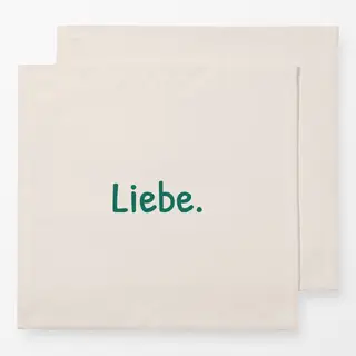 Servietten Liebe beige