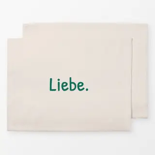 Tischset Liebe beige