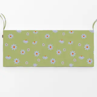 Bankauflage Gänseblümchen Grün Blau