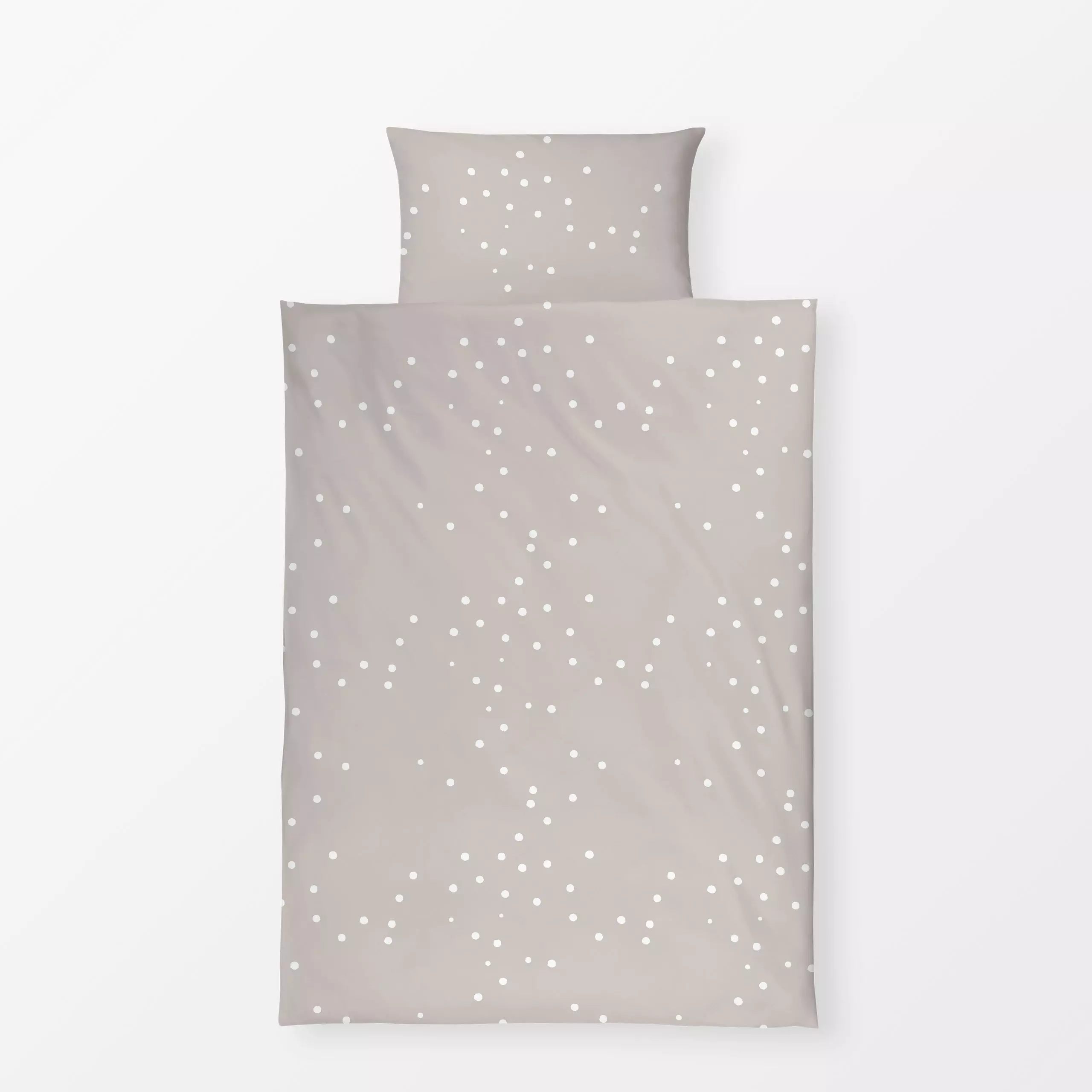 Bettwäsche Der erste Schnee - Weihnachten, Winter - von „Lisa Jasmin Bauer"; Schneeflocken, Weihnachten, Winter, Schnee, wei...