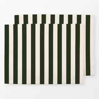 Tischset Grüne Streifen