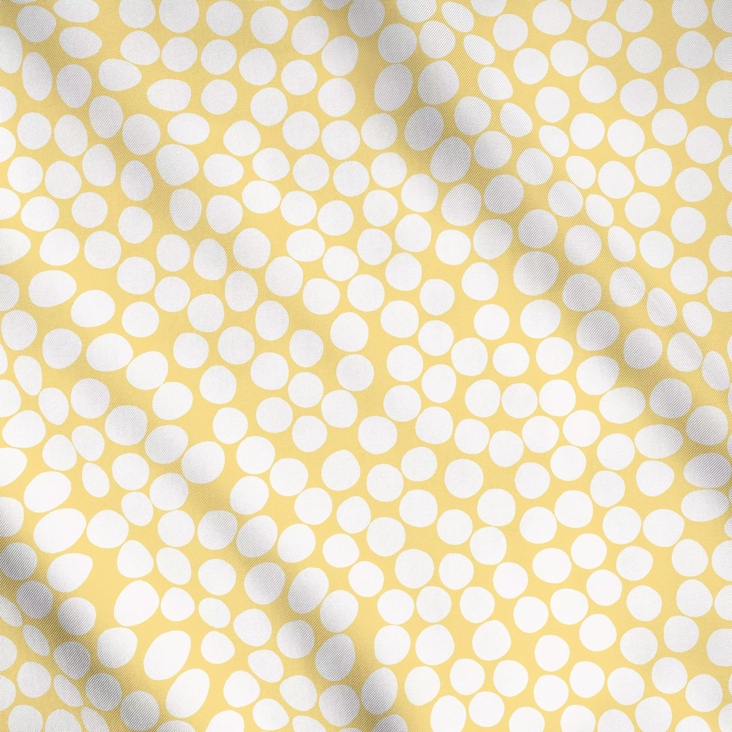 Meterware Viele Punkte gelb - Symbole & Muster - von „Studio Kesse"; Kinder, Punkte, Dots, Kinderzimmer, bunt, gepunktet, Po...