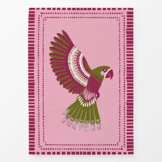 Geschirrtücher Papagei bordeaux