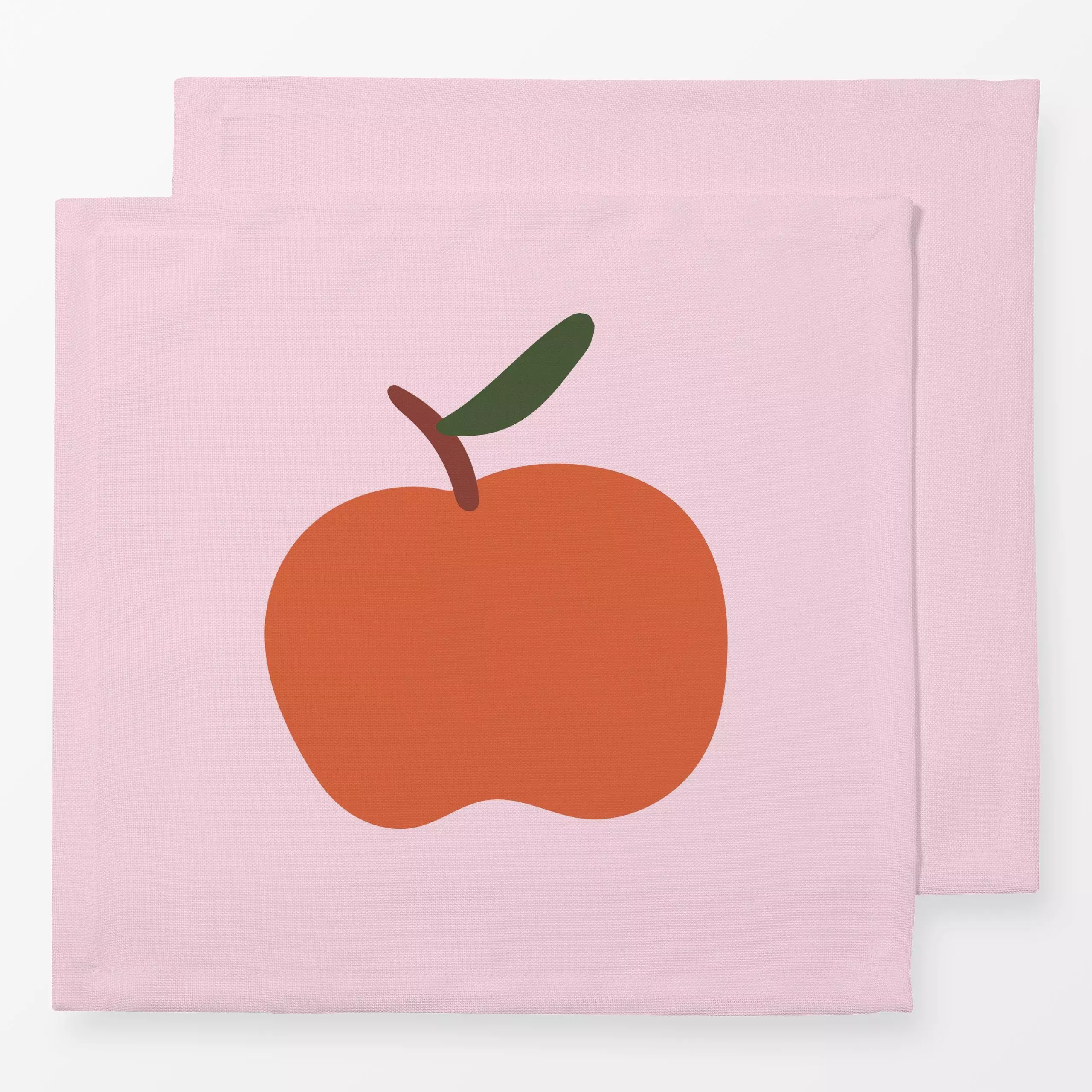 Servietten Apple Red Pink - Herbst, Früchte - von „Jana Driver"; Frucht, rosa, Apfel, Herbst, rot, Herbstdeko, herbstlich, a...