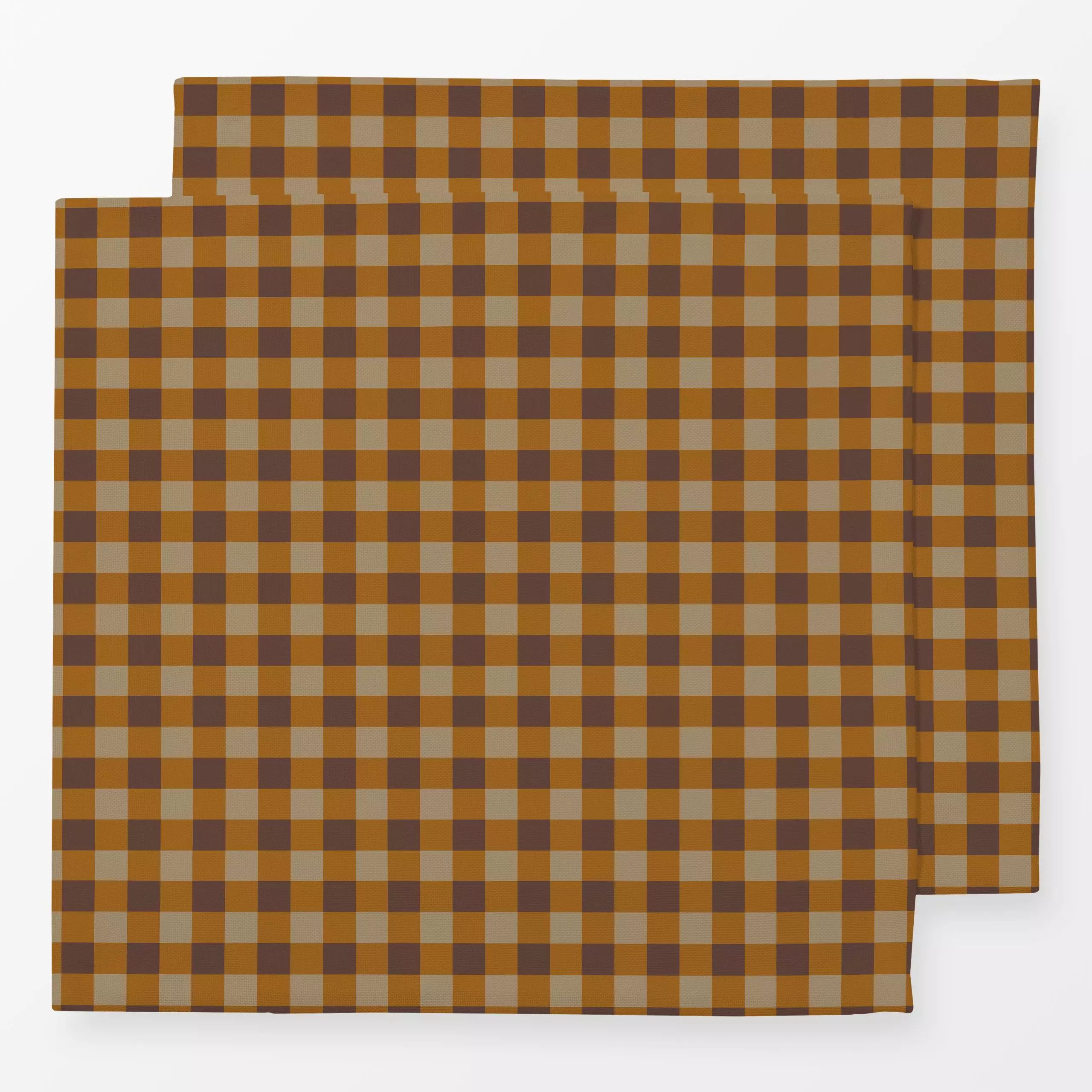 Servietten Karo - Herbst, Symbole & Muster - von „Julia Schumacher"; Karo, ocker, Karos, kariert, gingham, juliaschumacher, ...