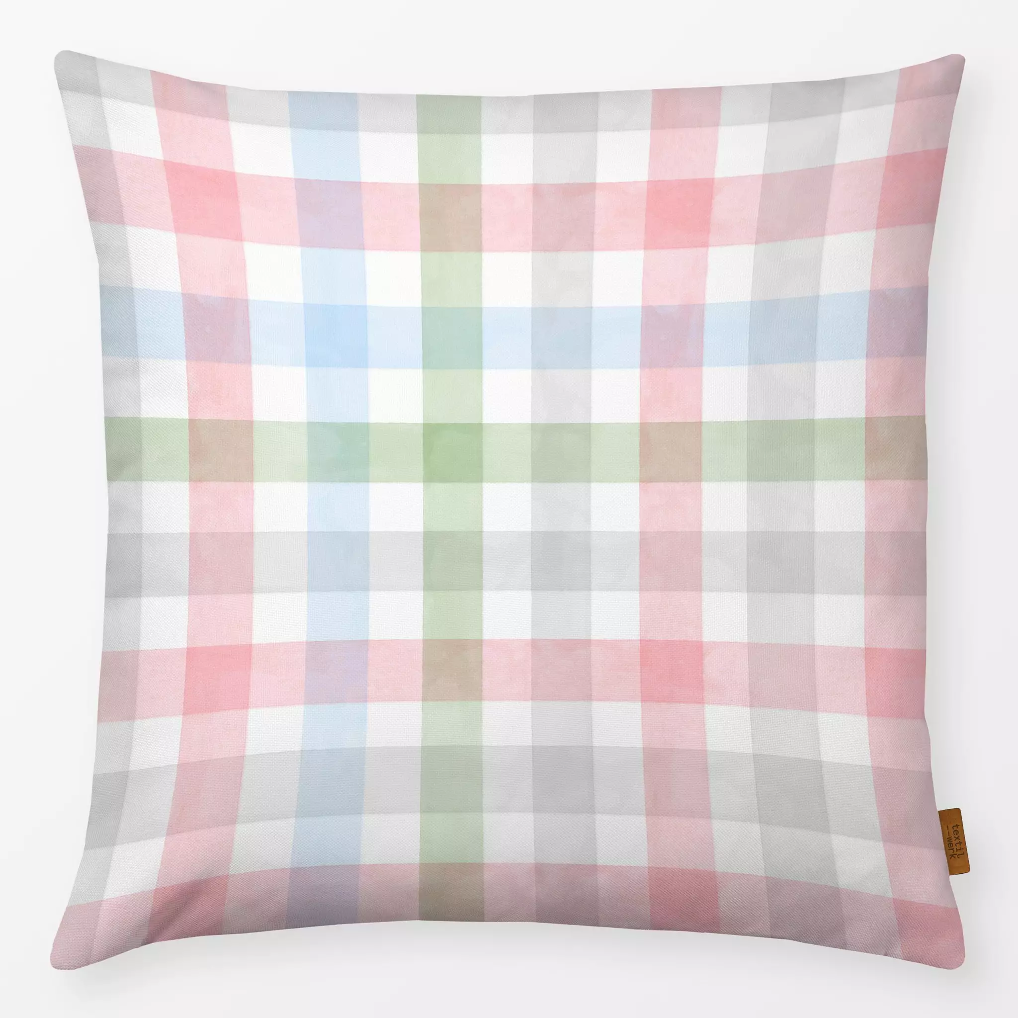 Kissen Kissen Gingham Frühling Pastell