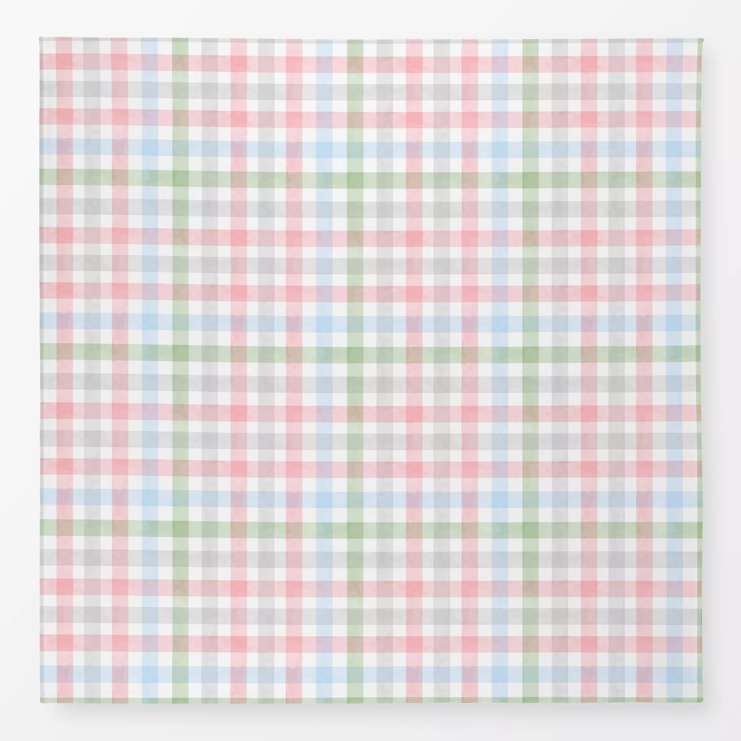 Tischdecke Gingham Frühling Pastell - Frühling, Symbole & Muster, Retro & Vintage - von „Ninola Design "; Streifen, Baby, Pa...