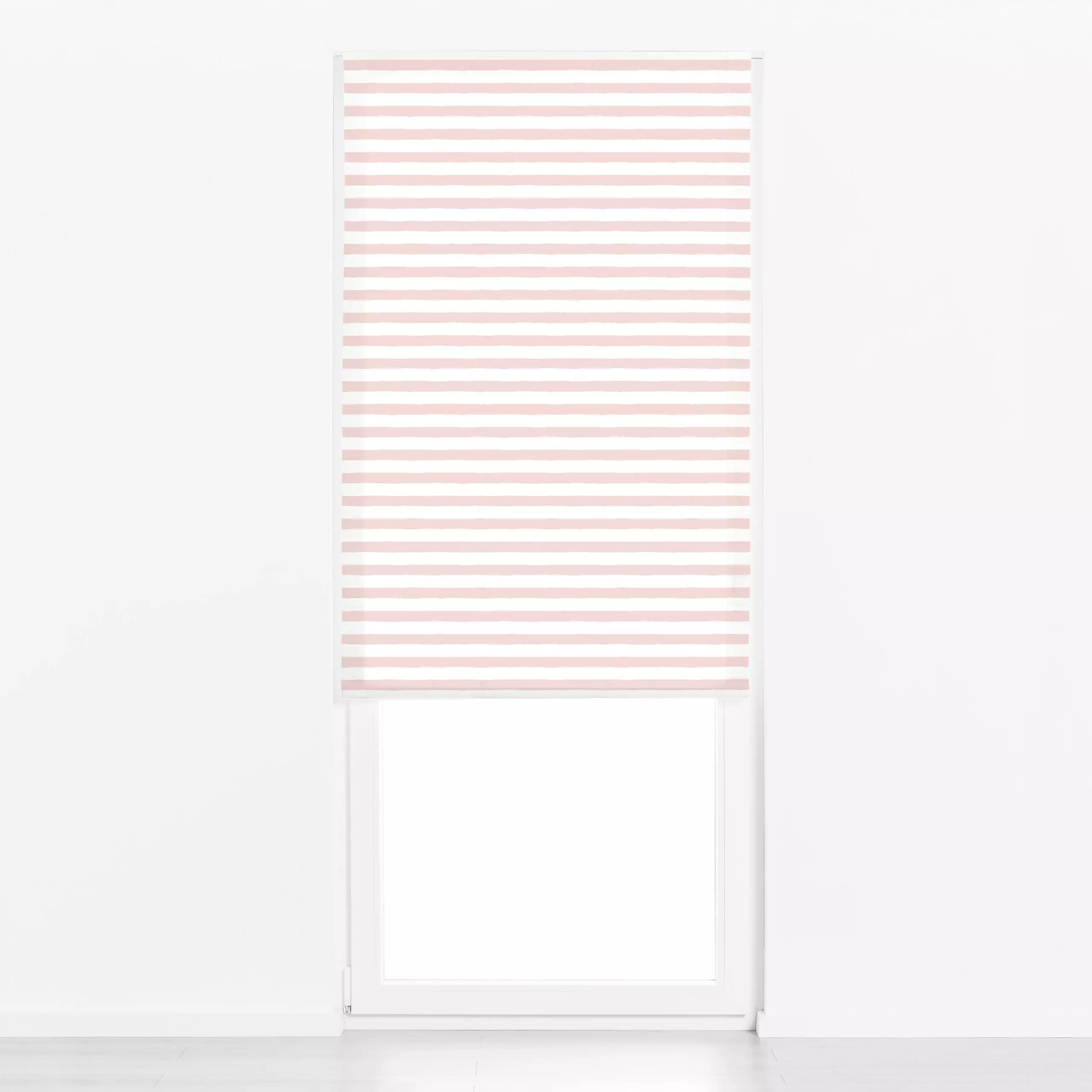 Raffrollo Let it Flow - Sprüche & Schriftzüge, Symbole & Muster - von „Barlena"; Muster, minimal, modern, Spruchkissen, stat...