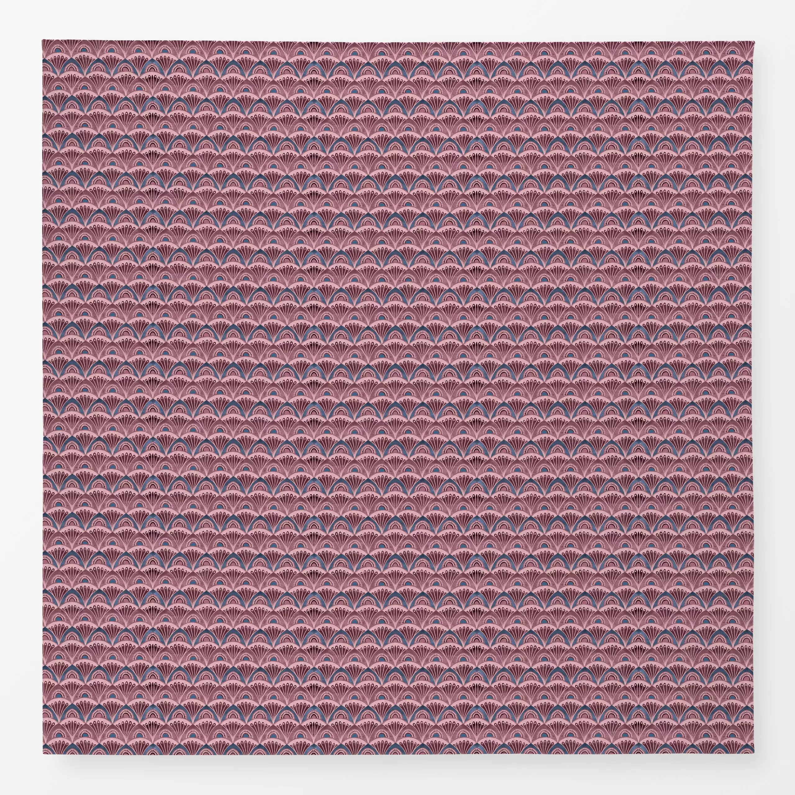 Tischdecke Art Deco rosa blue - Symbole & Muster, Pflanzen & Botanik, Retro & Vintage - von „Bloomery Decor"; rosa, Retro, G...