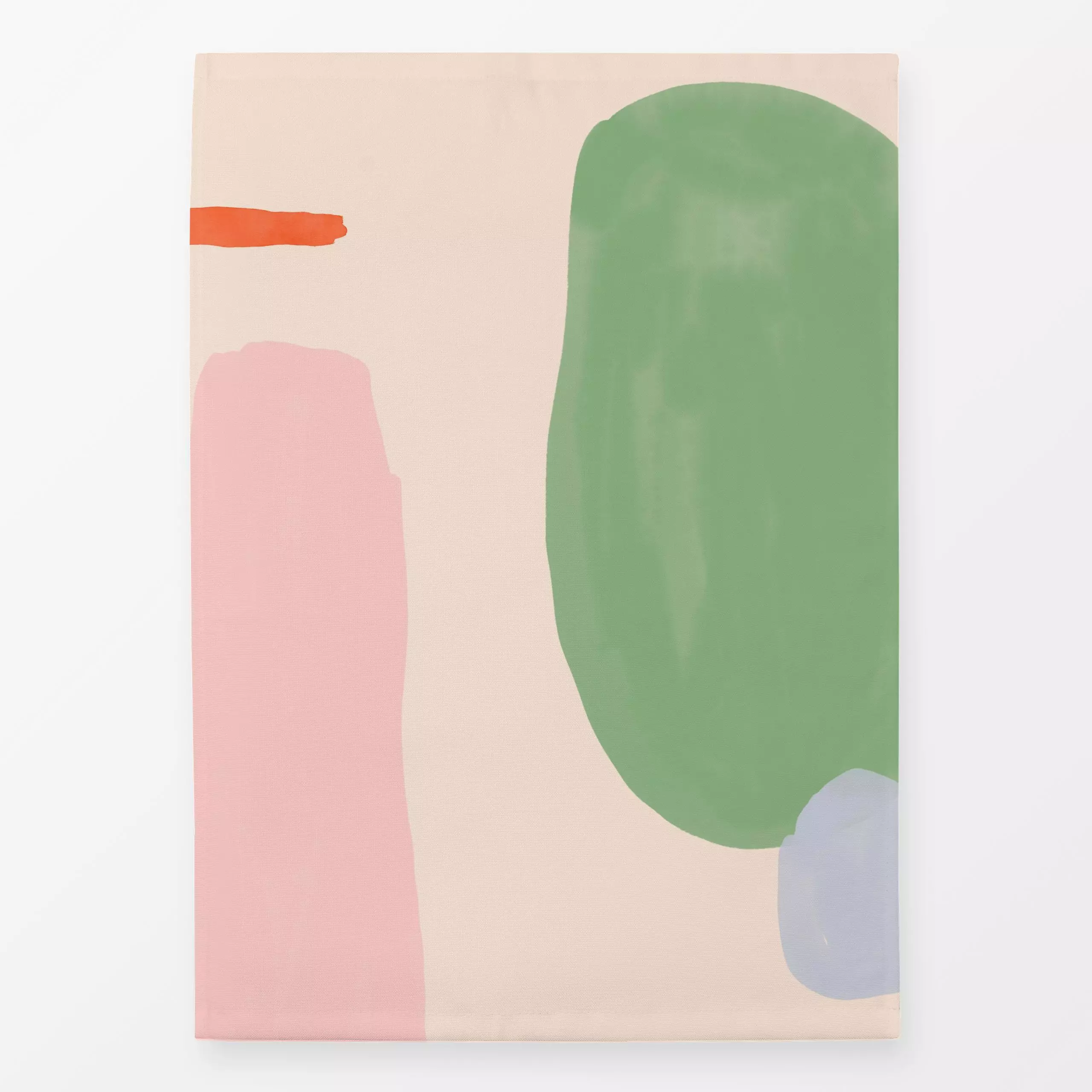 Geschirrtücher Watercolor Shapes Pink & Green - Symbole & Muster, Anlässe, Ostern - von „Maren Gross "; Wasserfarben, Aquare...