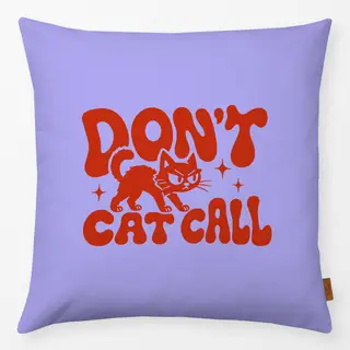 Kissen Don't Cat Call (rot)