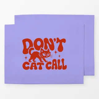 Tischset Don't Cat Call (rot)