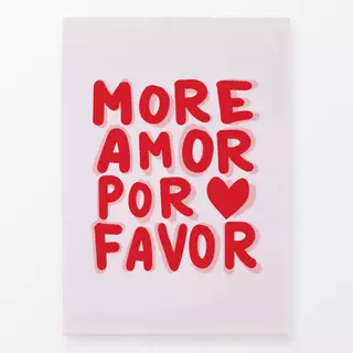 Geschirrtuch More Amor Por Favor rojo