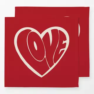 Servietten Love Herz