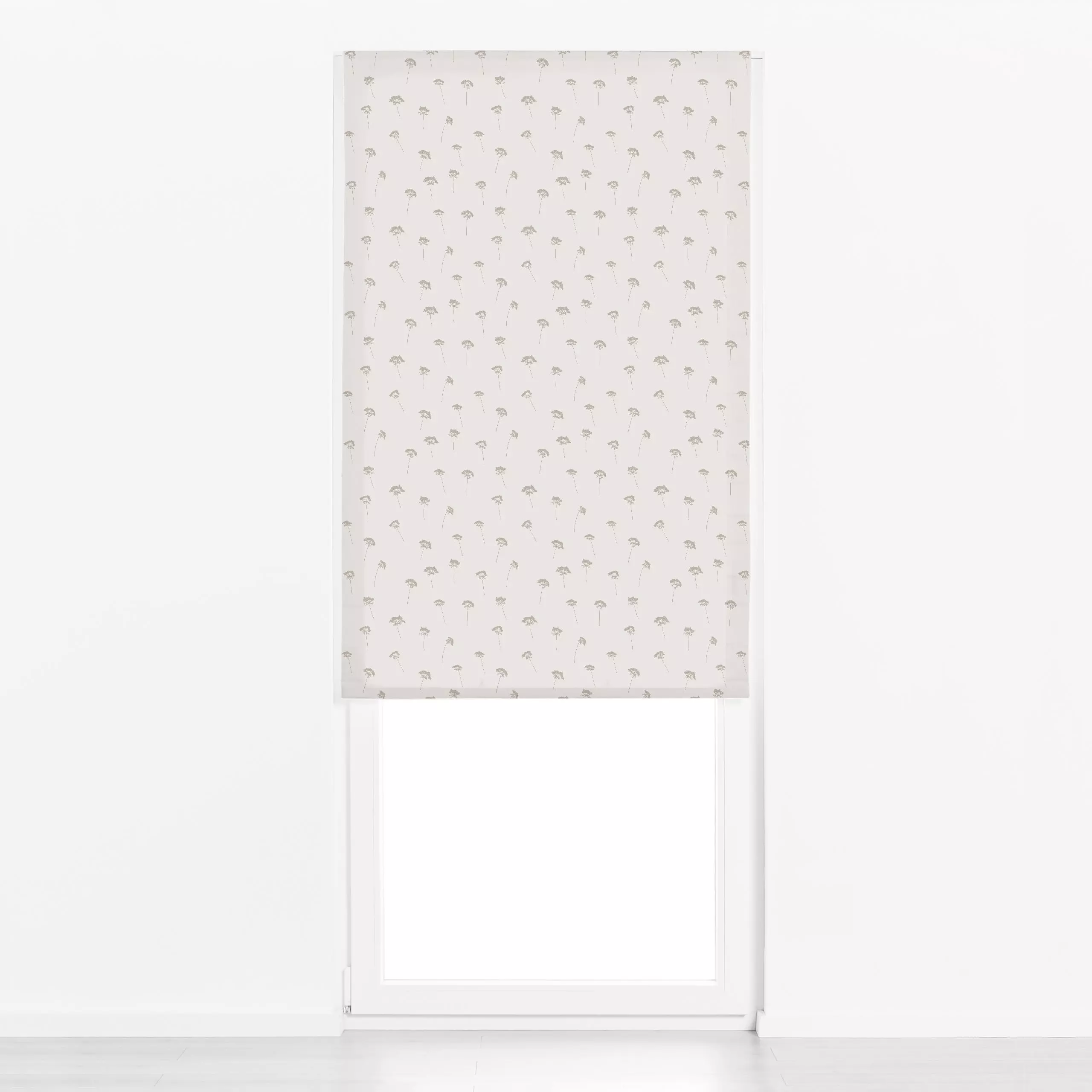 Raffrollo Wilde Möhre Beige Hell - Blumen & Florales, Symbole & Muster - von „textilwerk x hejmelig"; Sommer, floral, hejmel...