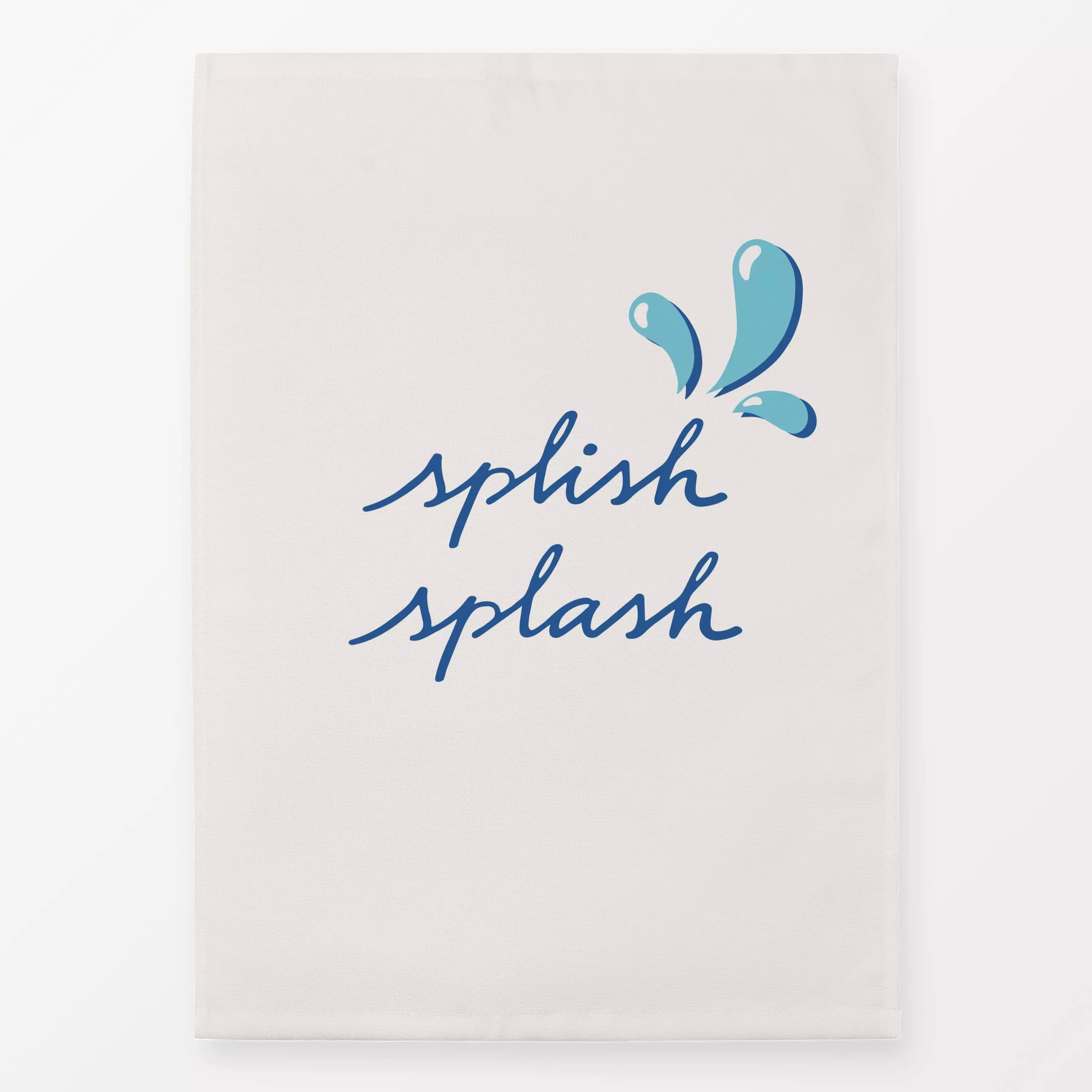 Geschirrtücher Splish Splash Spruchkissen - Sommer, Sport, Sprüche & Schriftzüge - von „Kathrin Woo"; Wasser, Schwimmen, Som...