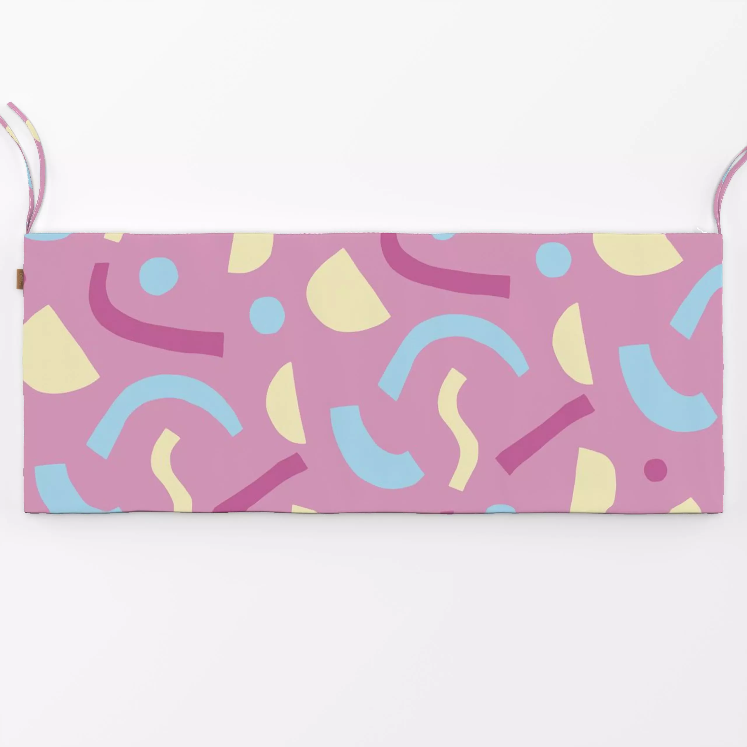 Bankauflage Glad sommar - Sommer, Symbole & Muster - von „Buttablume"; skandinavisch, Dots, Shapes, Kaugummi, gepunktet, Som...