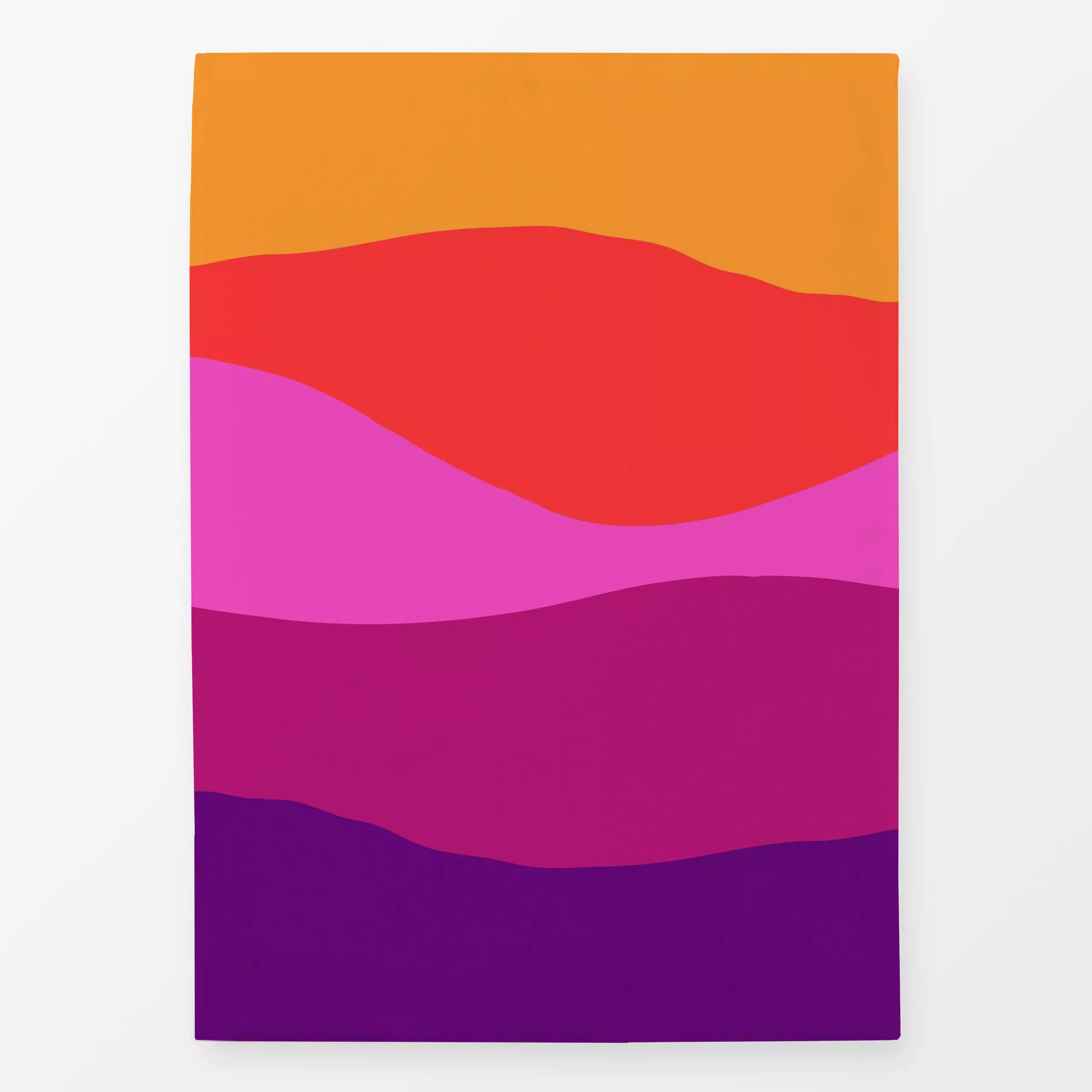 Geschirrtücher Colorful Waves 1 - Symbole & Muster - von „Studio Memb"; abstrakt, Farbverläufe, Sonnenuntergang, Orange, Som...