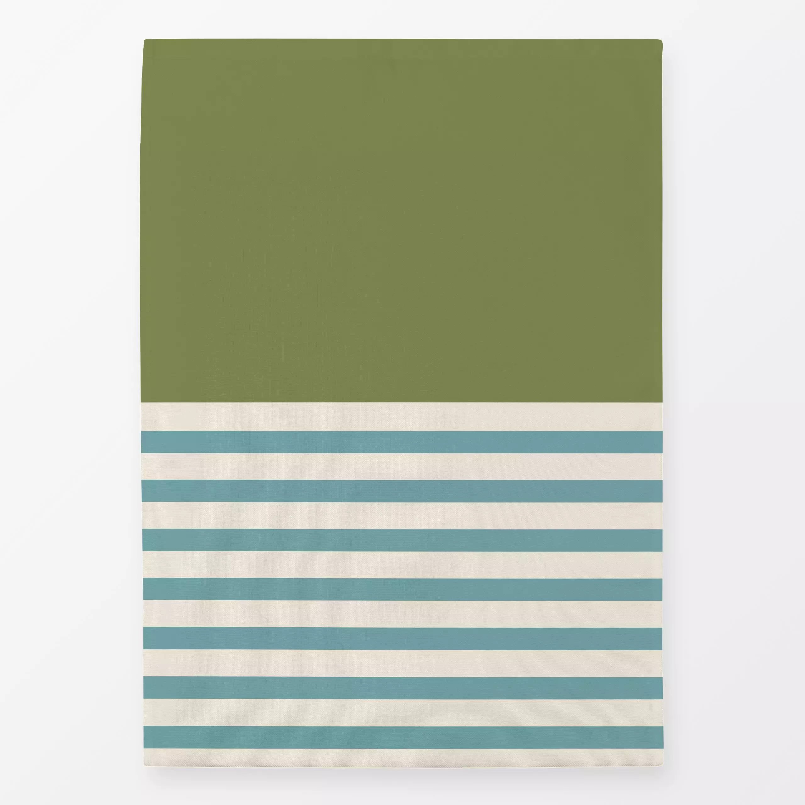 Geschirrtücher Maritimer Streifen Grün - Herbst, Symbole & Muster - von „Julia Schumacher"; Linien, Streifen, Geometrisch, m...