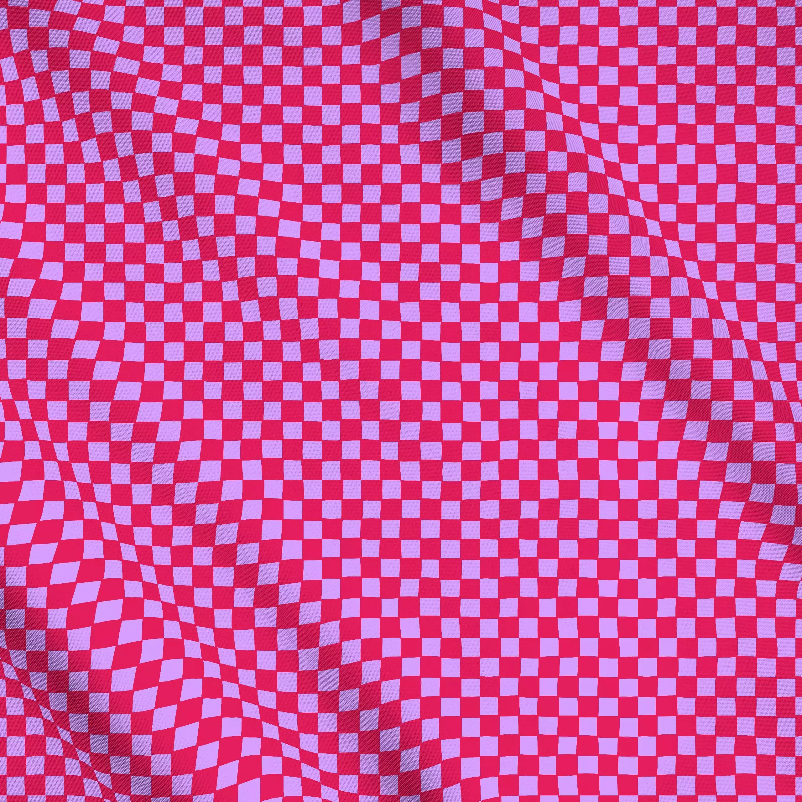 Meterware Karo Liebe rot flieder, gemustert, von Resi Colter x Ursula Tücks