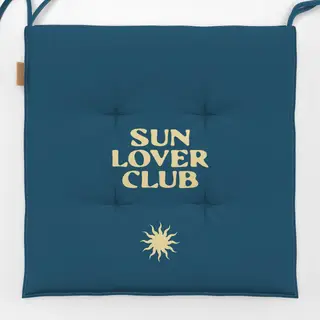 Sitzkissen Sun Lover Club Wendemotiv
