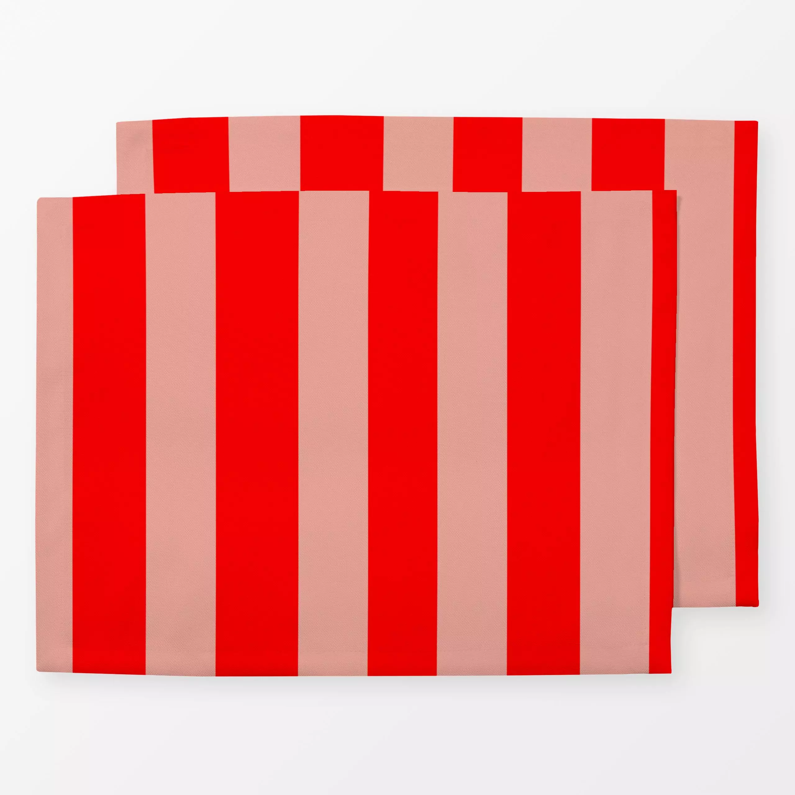 Tischset Stripes Christmas rot - Symbole & Muster - von „Lena Yokota"; Streifen, Weihnachten, rot, stripes, gestreift, chris...