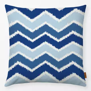 Kissen Ikat Chevron