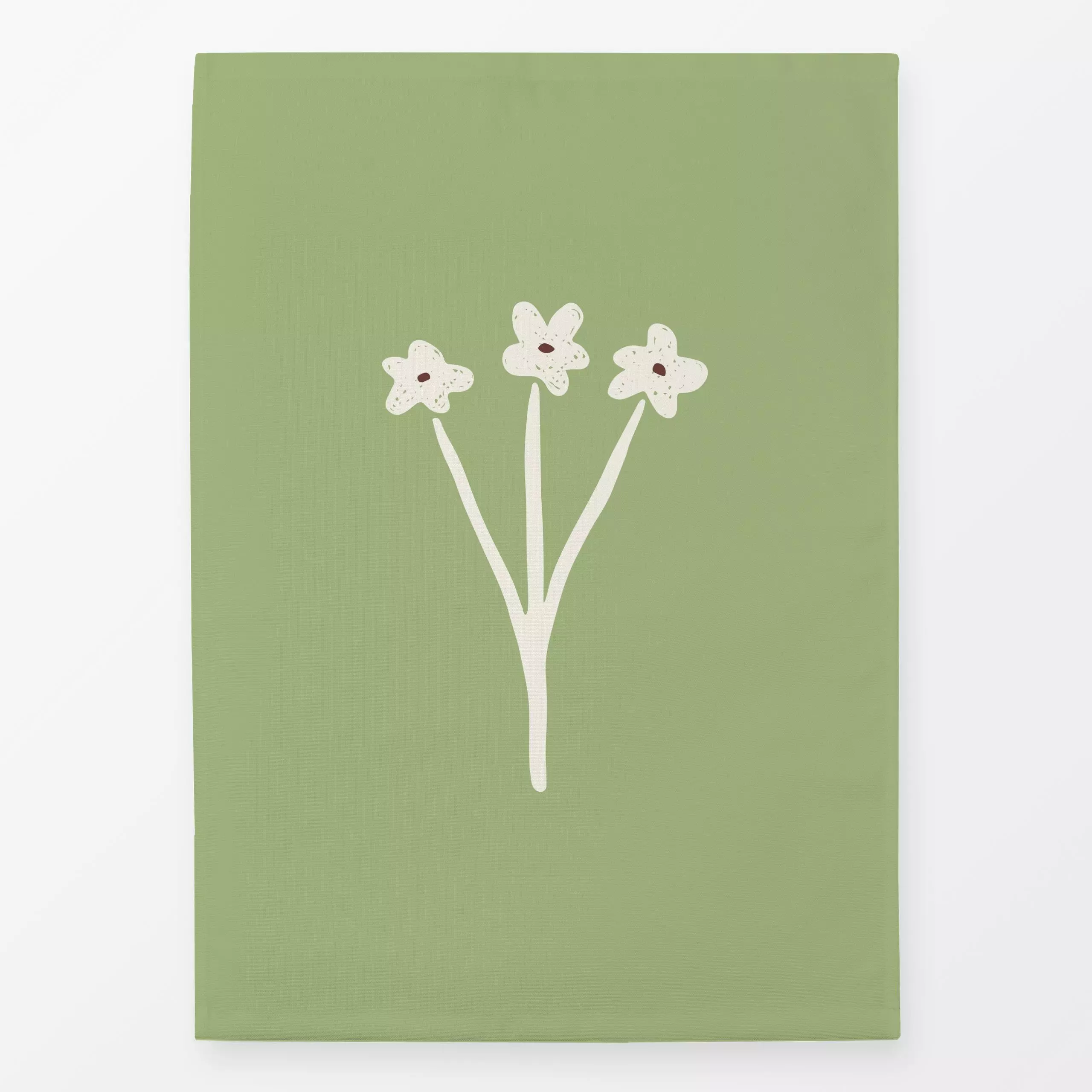 Geschirrtücher Blume Frühling grün beige - Blumen & Florales, Frühling, Kinderzimmer & Motive für Kinder - von „Kathrin Woo"...