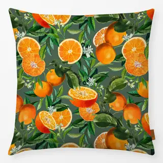 Kissen Orangen Sommer grün