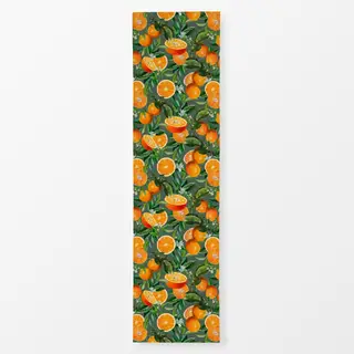 Tischläufer Orangen Sommer grün