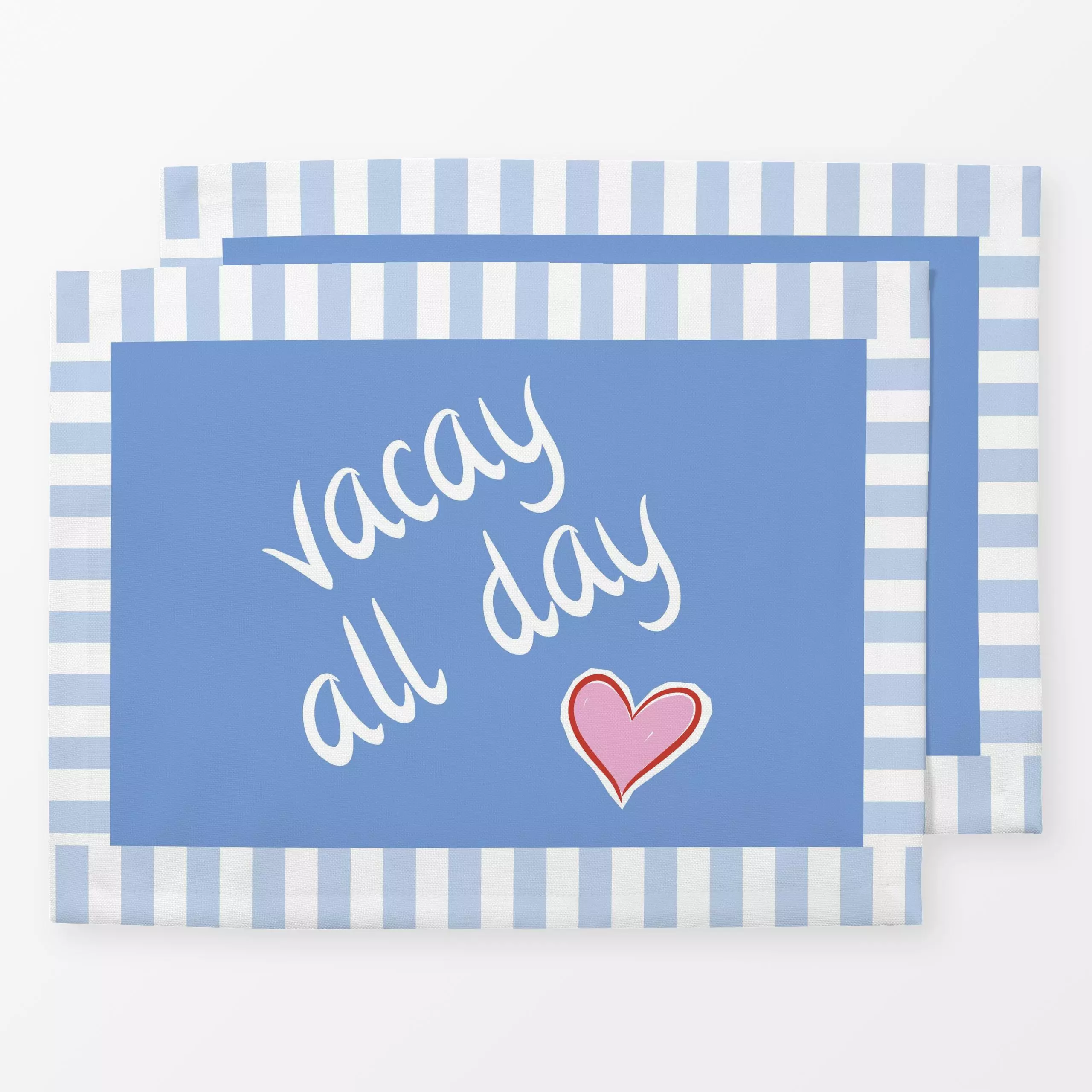 Tischset vaycay all day, Spruch, fürs Kinderzimmer, Sommer, von Vivian Hasenclever