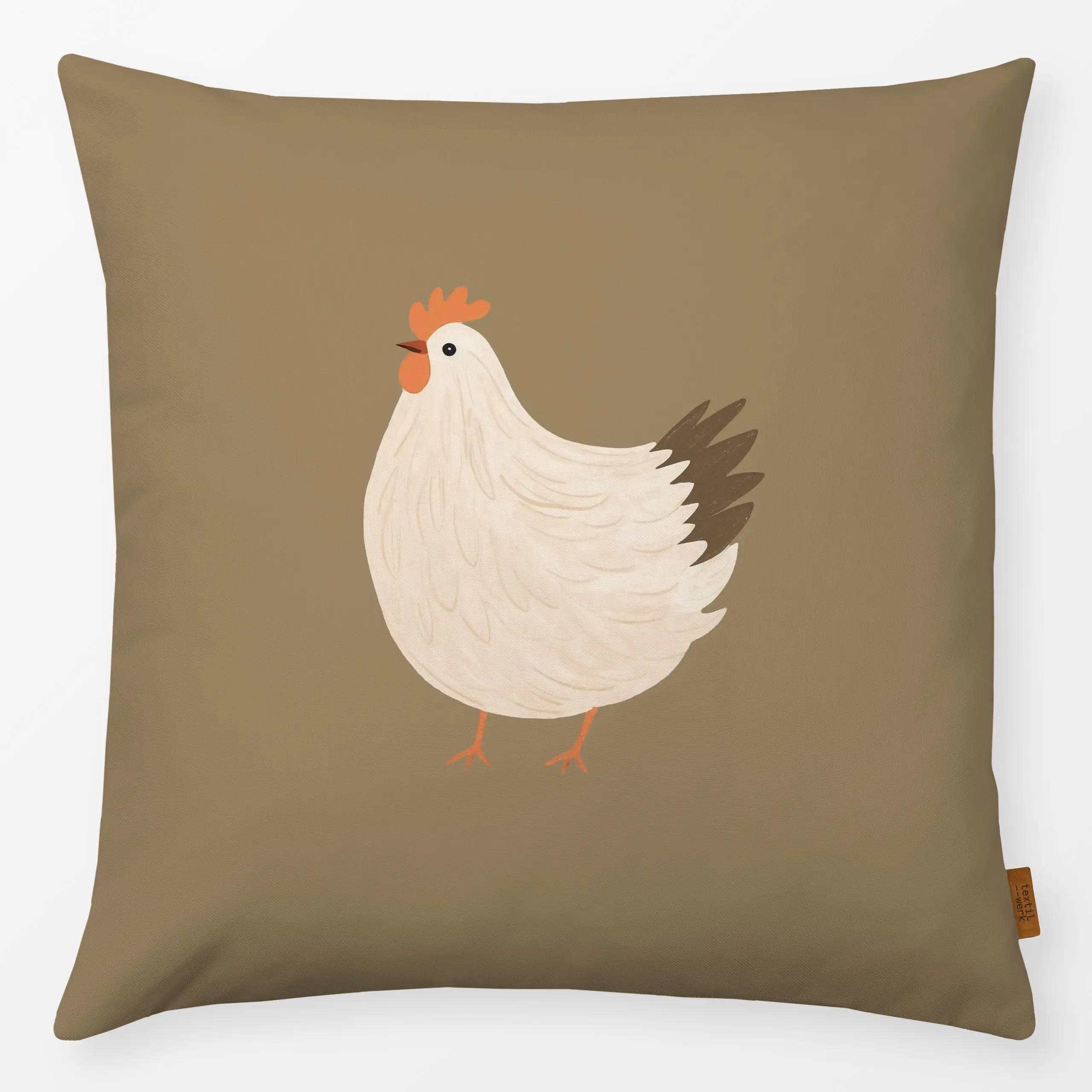 Kissen Huhn - Frühling, Tiere, Ostern - von „Studio Kesse x petitsourirdesign"