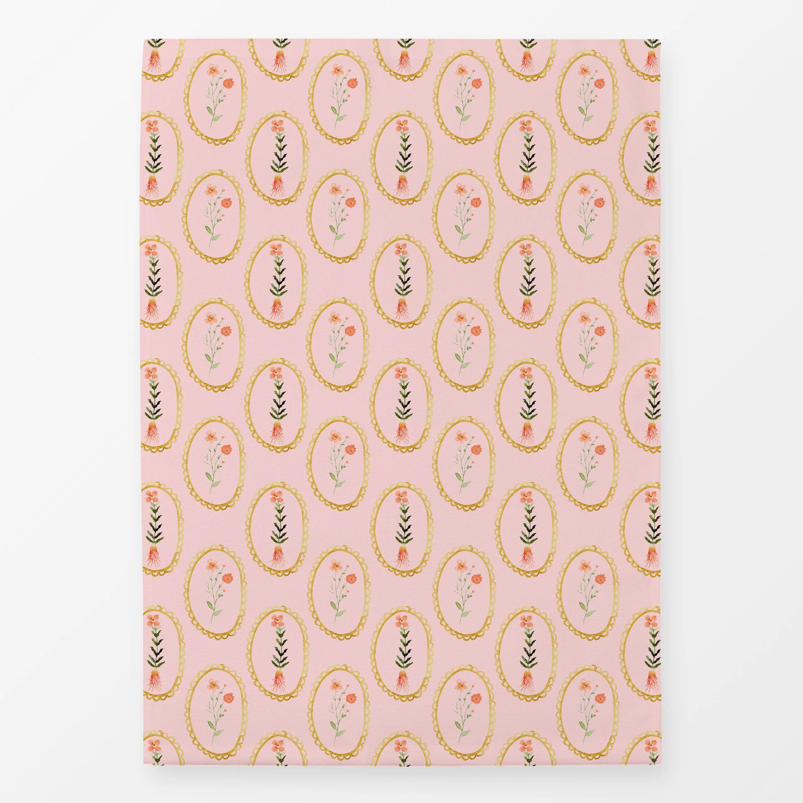 Geschirrtücher Midsummer floralPattern rose - Blumen & Florales, Sommer - von „Lena Yokota"; Muster, Sommerblumen, Sommer, f...