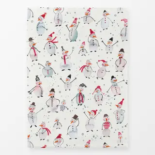 Geschirrtücher Winter Niedlich Schneemann Ski