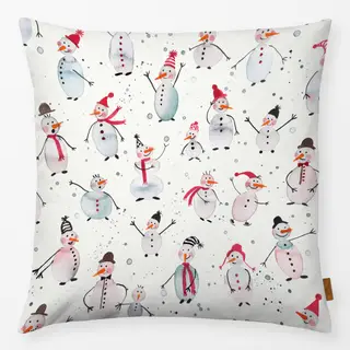 Kissen Winter Niedlich Schneemann Ski