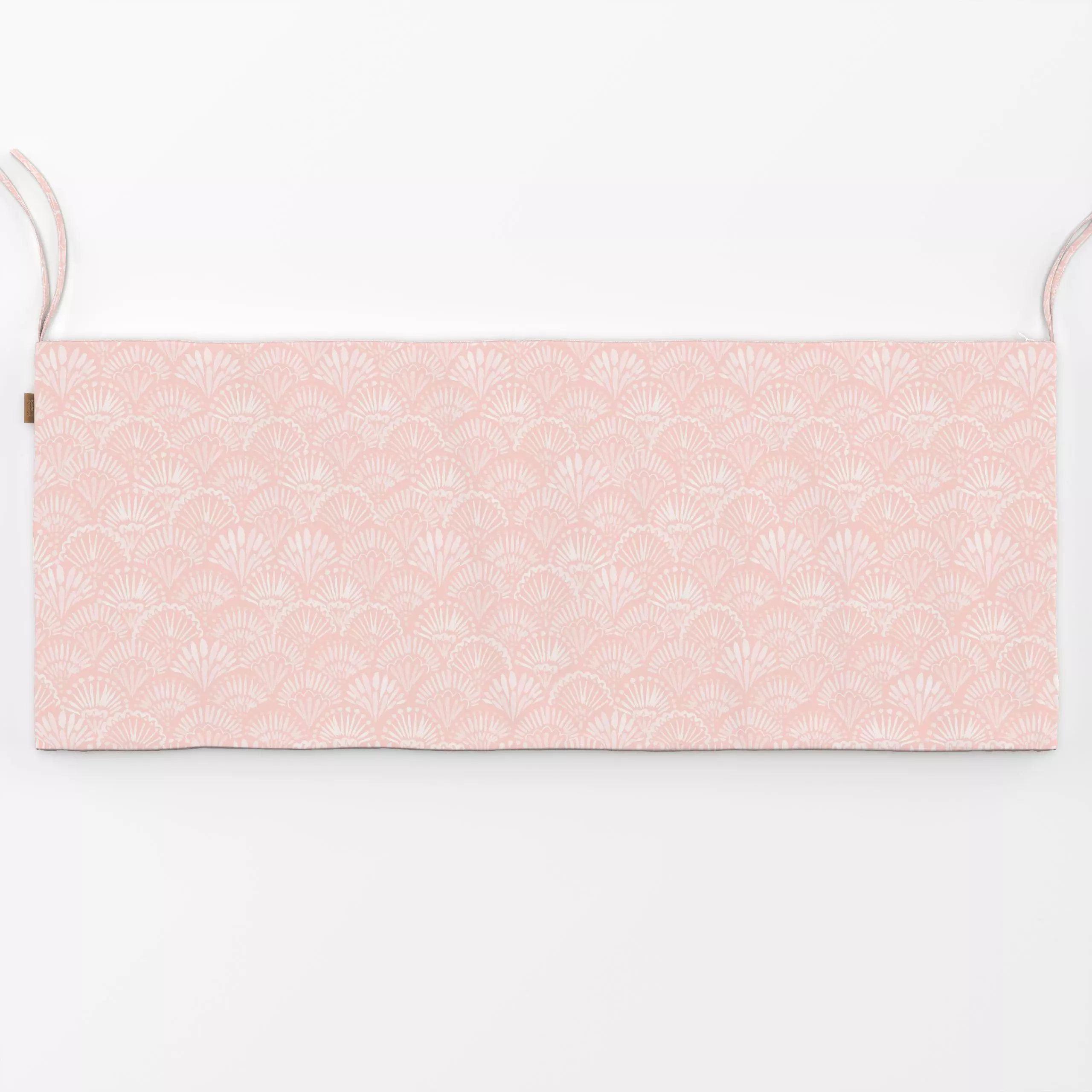 Bankauflage evolve scallop-rosa - Symbole & Muster - von „youdesignme"; Aquarell, abstrakt, skandinavisch, Scandinavian, lan...