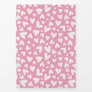 Geschirrtücher Herz Muster - Rosa