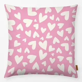 Kissen Herz Muster - Rosa