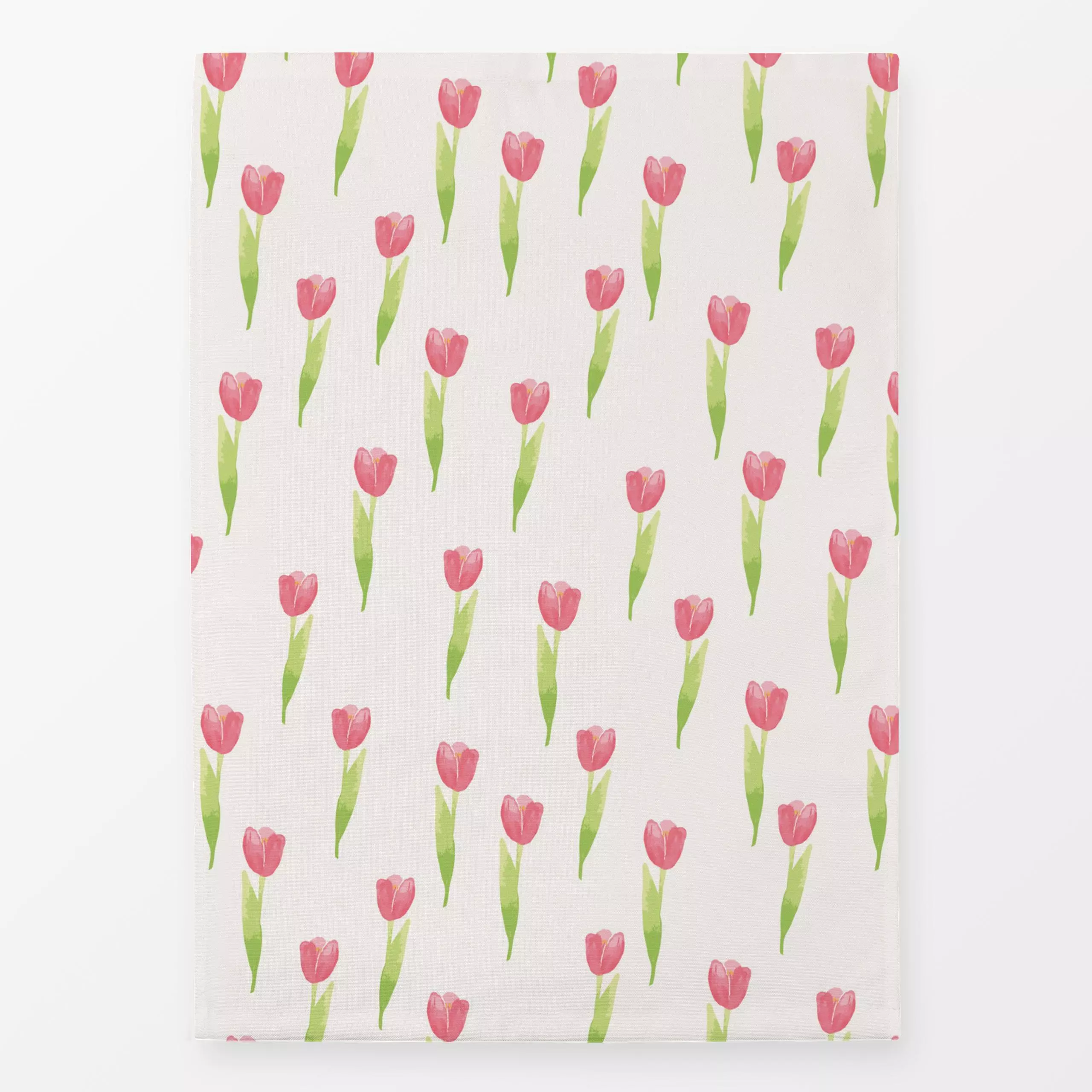 Geschirrtücher Tulpen Tulips - Blumen & Florales, Frühling - von „Kathrin Woo"; Muster, Kissen, Tulpen, modern, pink, patter...