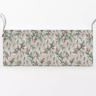 Bankauflage Blumen und Blätter