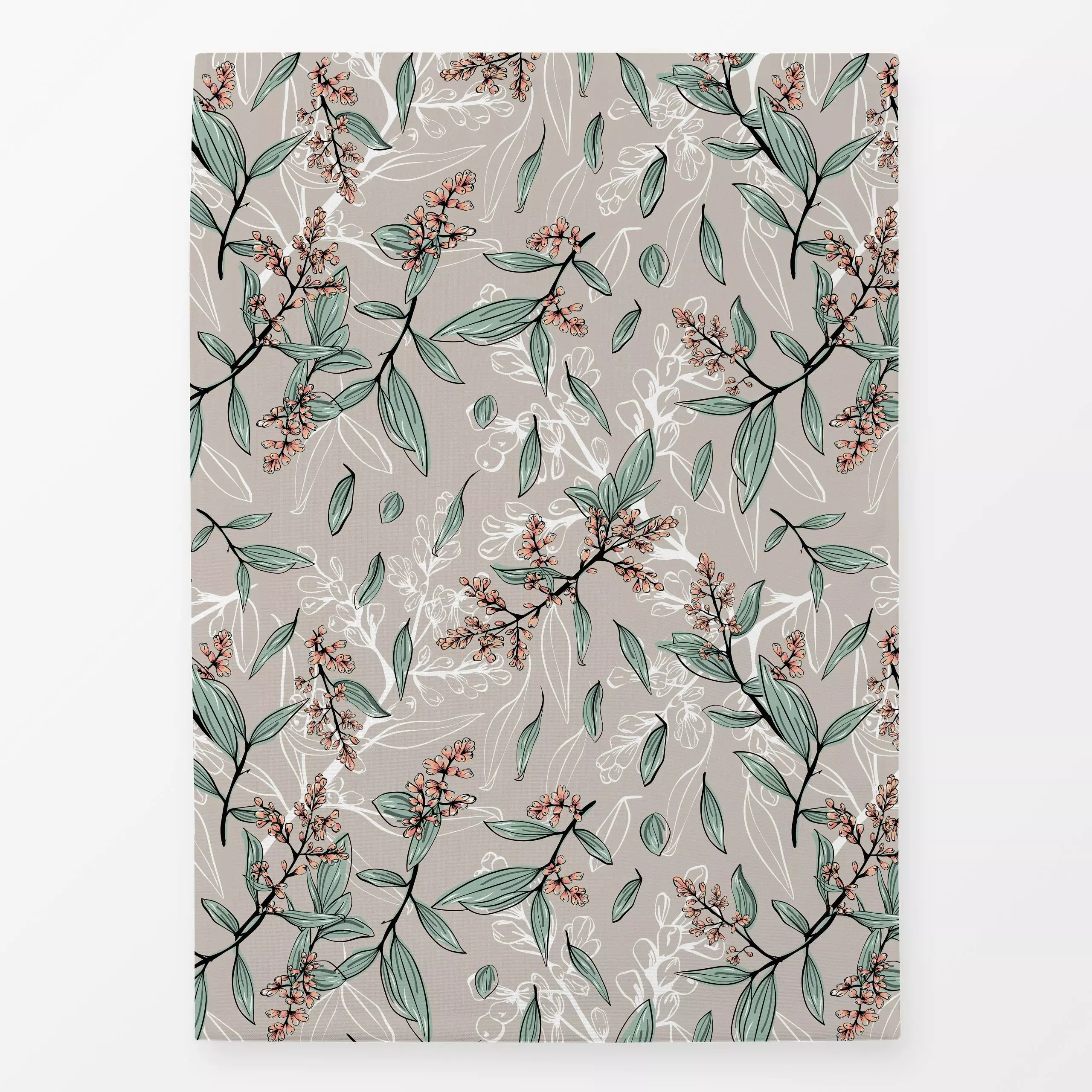 Geschirrtücher Blumen und Blätter - Blumen & Florales, Symbole & Muster, Pflanzen & Botanik - von „Kantioler Design"; Blatt,...