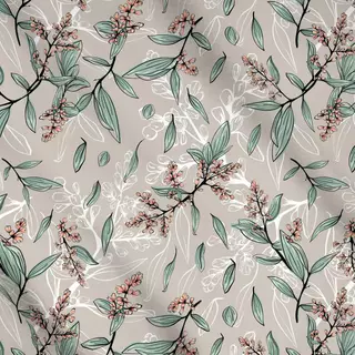 Meterware Blumen und Blätter