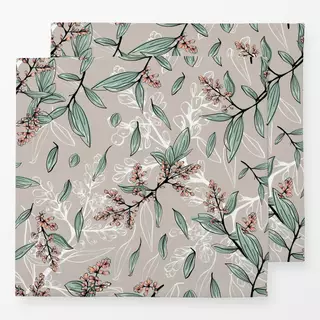 Servietten Blumen und Blätter