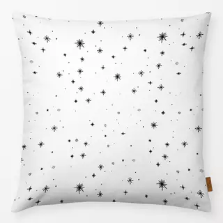 Kissen Sterne schwarz auf weiß