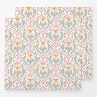 Servietten Gelbe Blumen Elegantes Muster