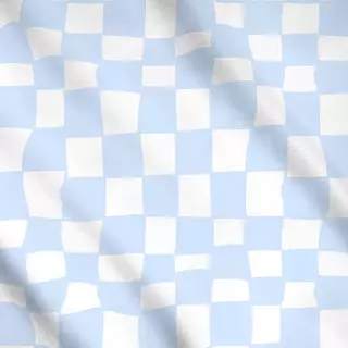 Meterware Light Blue Check