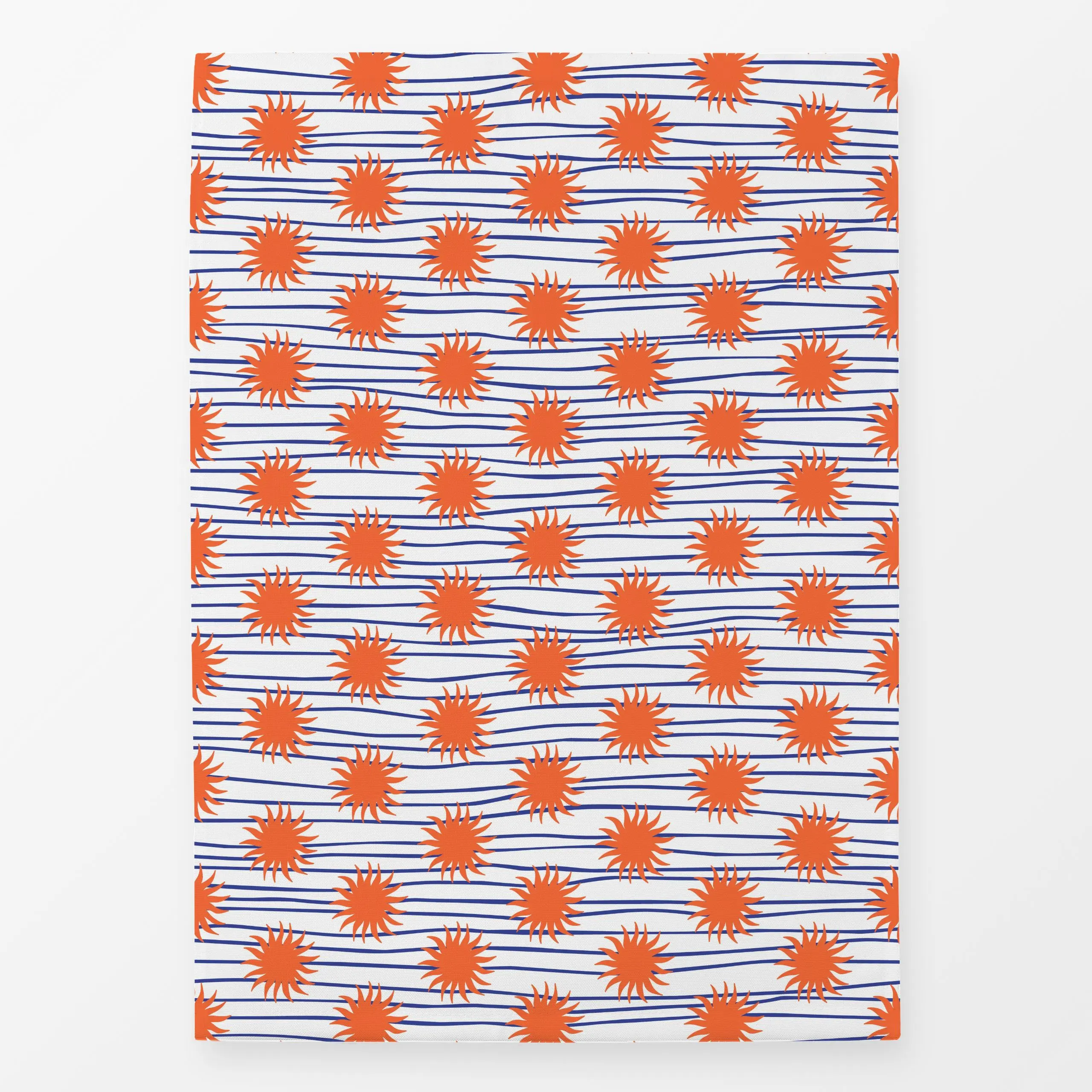 Geschirrtücher Sun and Waves - Sommer, Symbole & Muster - von „Andrea Liesert"; Linien, Wasser, Meer, Strand, Urlaub, wellen...