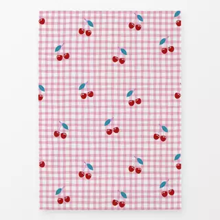 Geschirrtuch Cherries & Gingham Allover