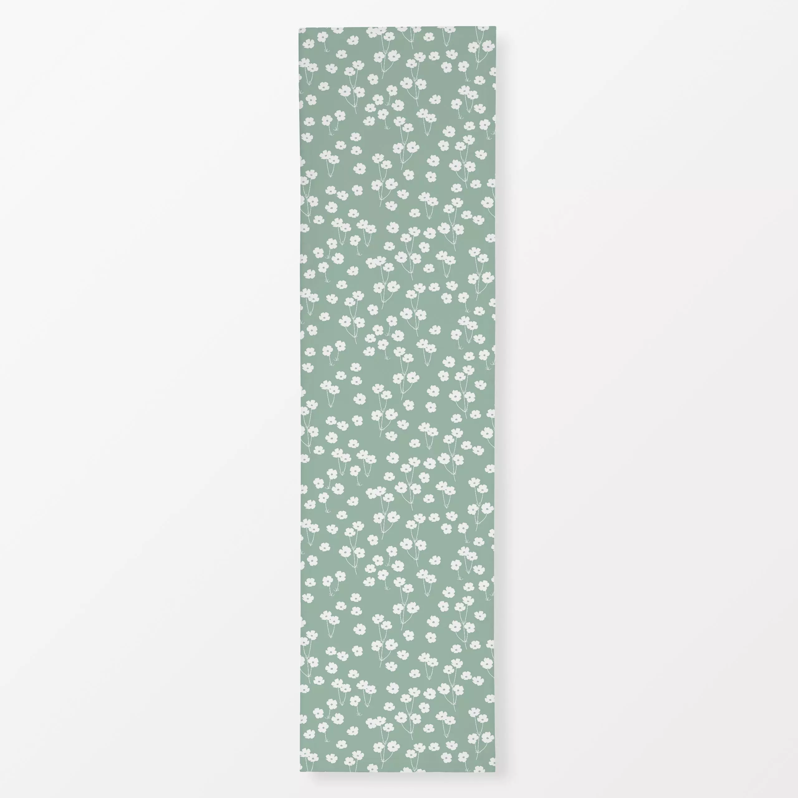 Tischläufer Blumenwiese grün - Blumen & Florales, Symbole & Muster, Pflanzen & Botanik - von „Kantioler Design"; Muster, min...